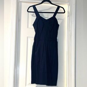 EUC Richard Chai for Target cotton midnight blue dress